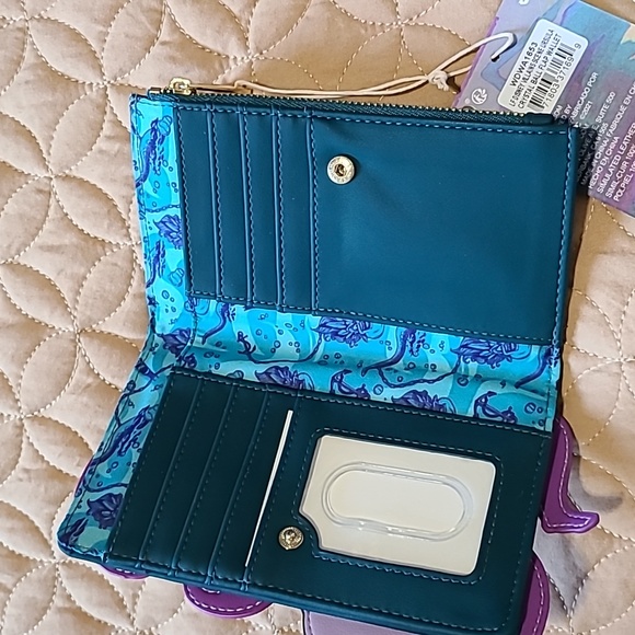 🔮 Loungefly Disney Ursula Crystal ball Backpack and Wallet - Picture 4 of 7